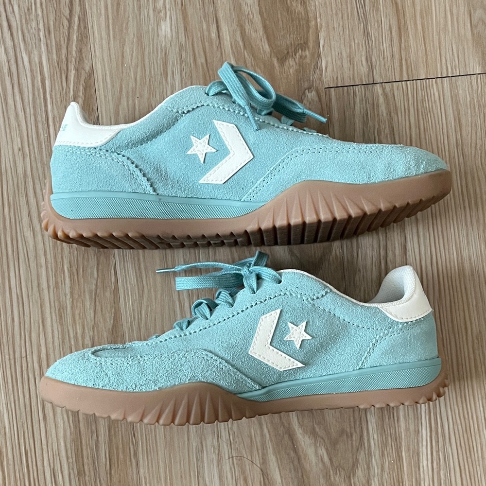 Converse Seafoam Suede Sneakers with Gum Sole